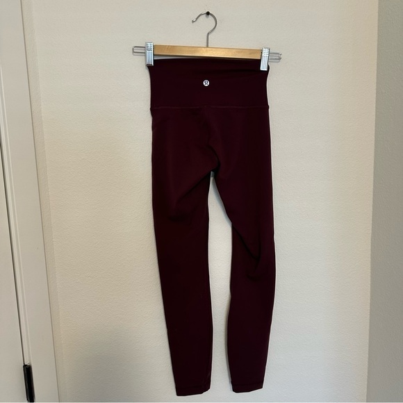 Lululemon Wunder Train High-Rise Leggings Size 25” Inseam Cassis Size 2 Women’s - Picture 5 of 9